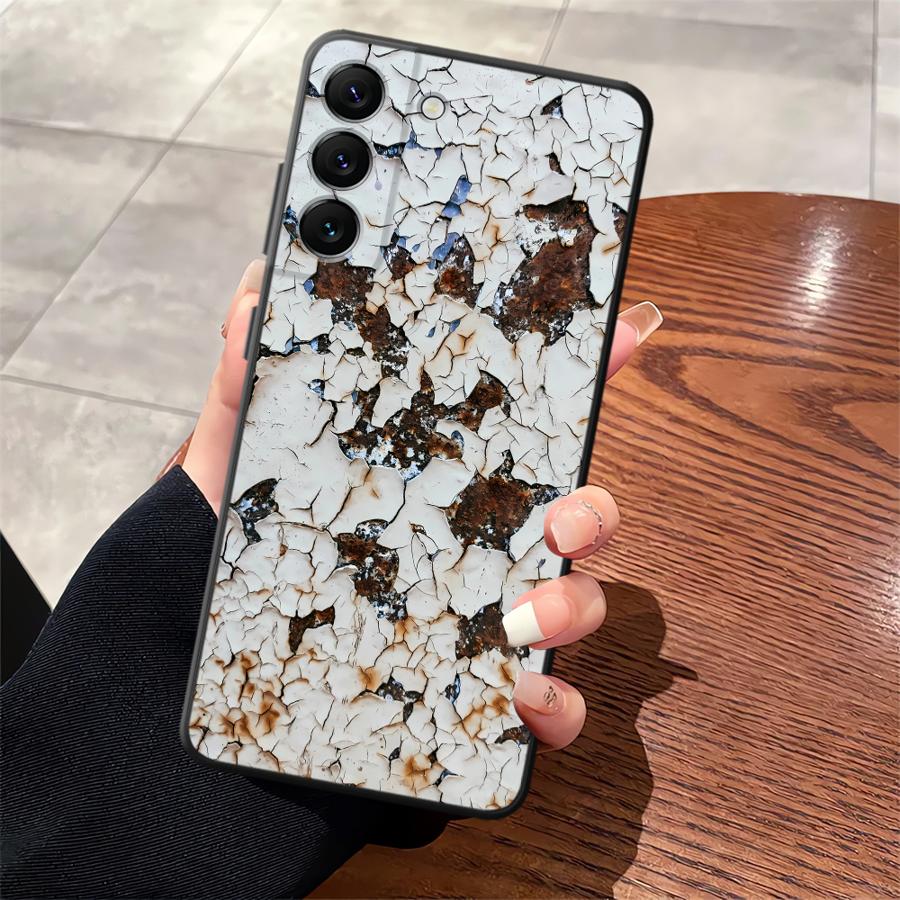 Retro Rust Case for Samsung Galaxy A14 A15 A12 A13 A34 A72 A73 A17 A24 A23 A54 A71 A51 A52 A16 Phone Cover