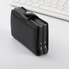 European & American Anti-Demagnetization Fashion Card Holder with Dual Aluminum Boxes, Automatic Pop-Up, Large Capacity & Multi-Card Slots