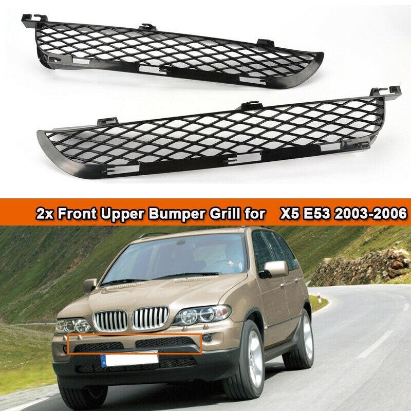 Für BMW X5 E53 2003-2006 Facelift Frontgrill Oberer Stoßfänger Gitter
