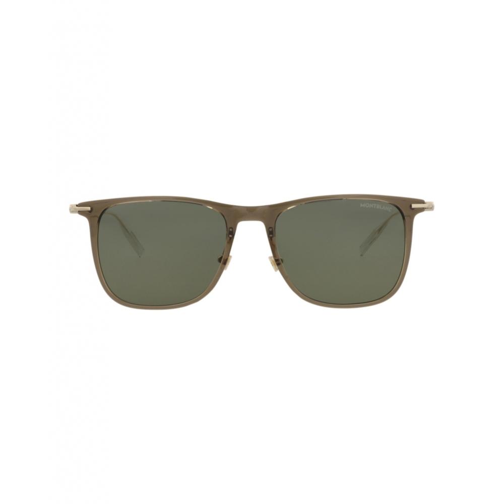 

Square Frame Injection Sunglasses Brown Gold Green One Size