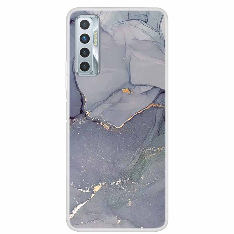 For Tecno Camon 17P Case Luxury Silicone TPU Soft Cover Phone Case For Tecno Camon 17 CG7 CG6 Coque Shockproof Marble Funda Capa