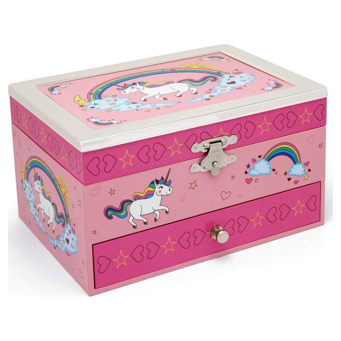 Boîte à musique - Zilverstad - Licorne - Colorée - 174x134x99mm - Pour enfants