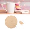 Koppunderlägg Rund Väv av Bomullstråd Handgjord 4,3 tum Isolering Tjock Mångsidig Dryckesunderlägg för