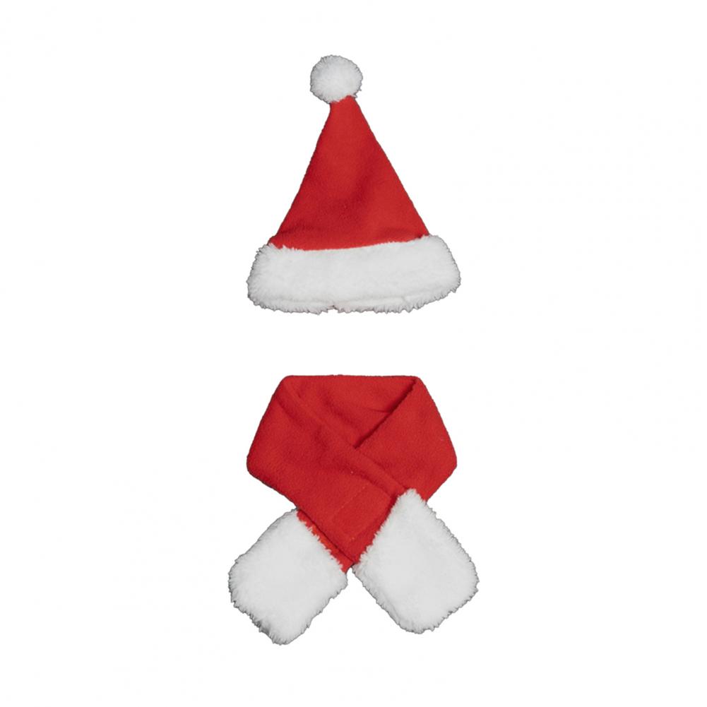 Christmas Outdoor Display Accessories Porch Goose Costumes Festive Christmas Goose Outfits for 23 Statue Santa Hat for Holiday