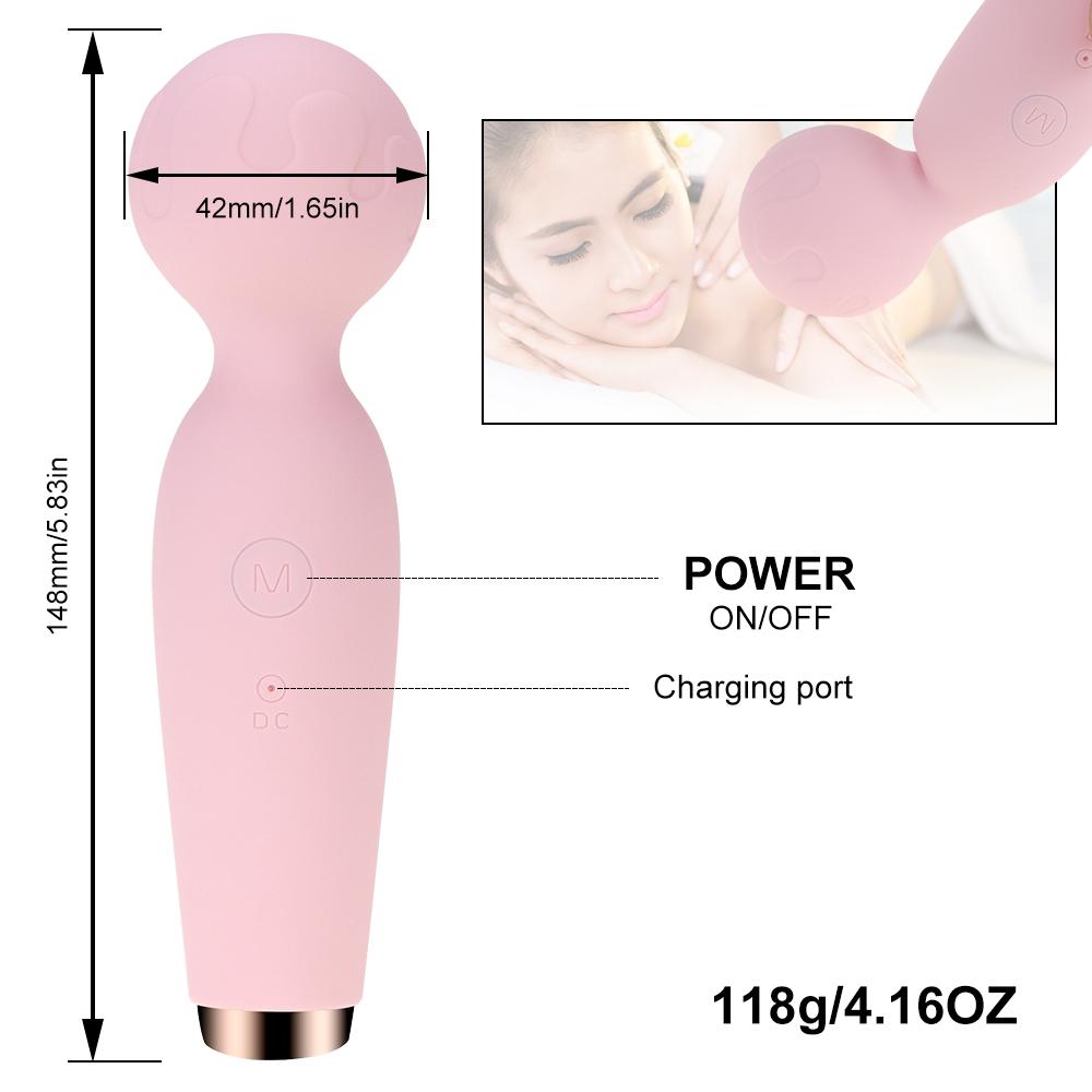 Clitoris Vibrator USB Sex Toy For Women 10 Speeds Magic Wand Massage AV Stick G-spot Vagina Massager Gentle Vibrators Cute