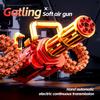 Golden Gatling Electric Chain Soft Bullet Gun Diy Self-Assembly Tactical Gatling Gun Toy Children'S Christmas Gift