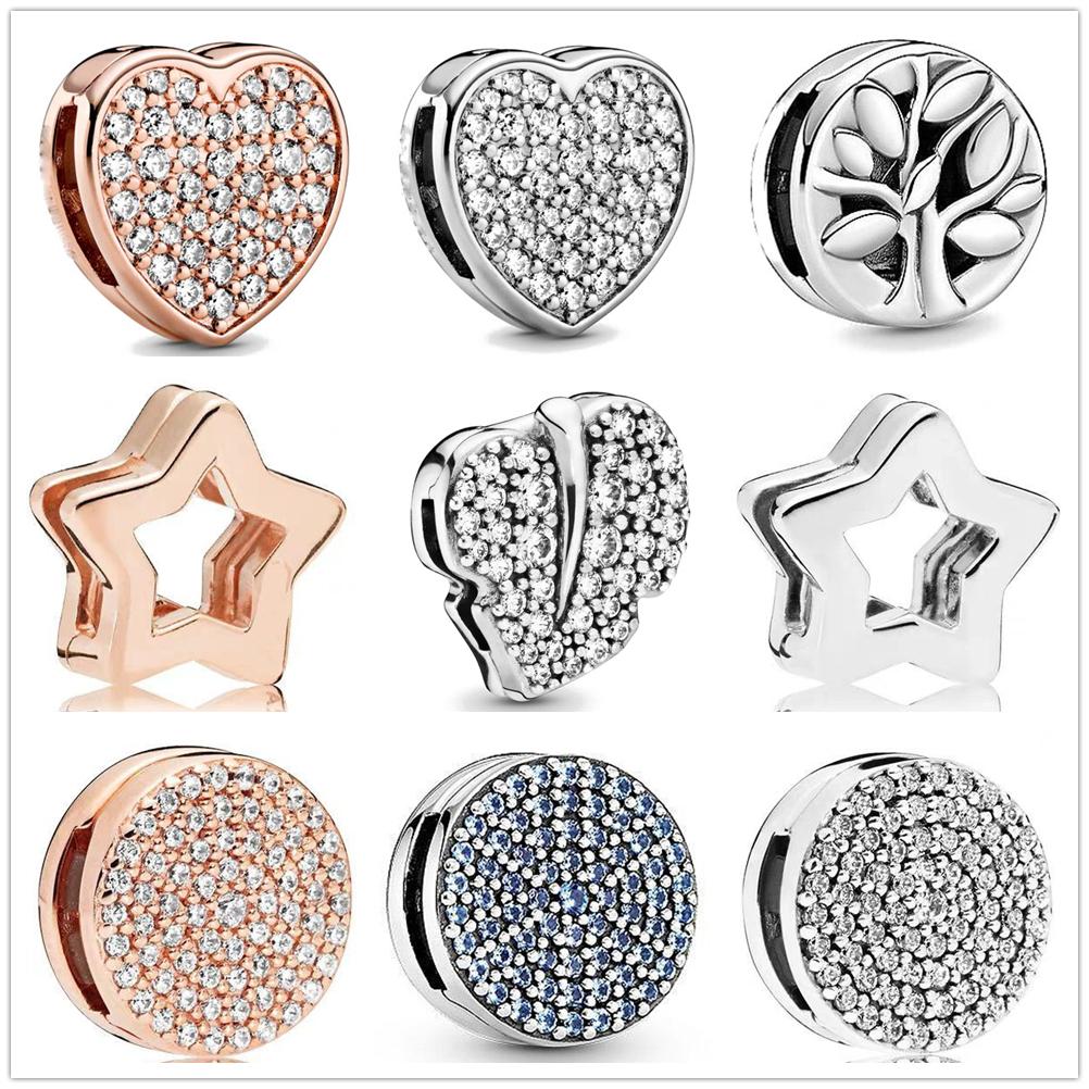 New Authentic Bracelets Accessories Clip Charm fit Reflections charms copper beads Do It Yourself Jewellery High Quality