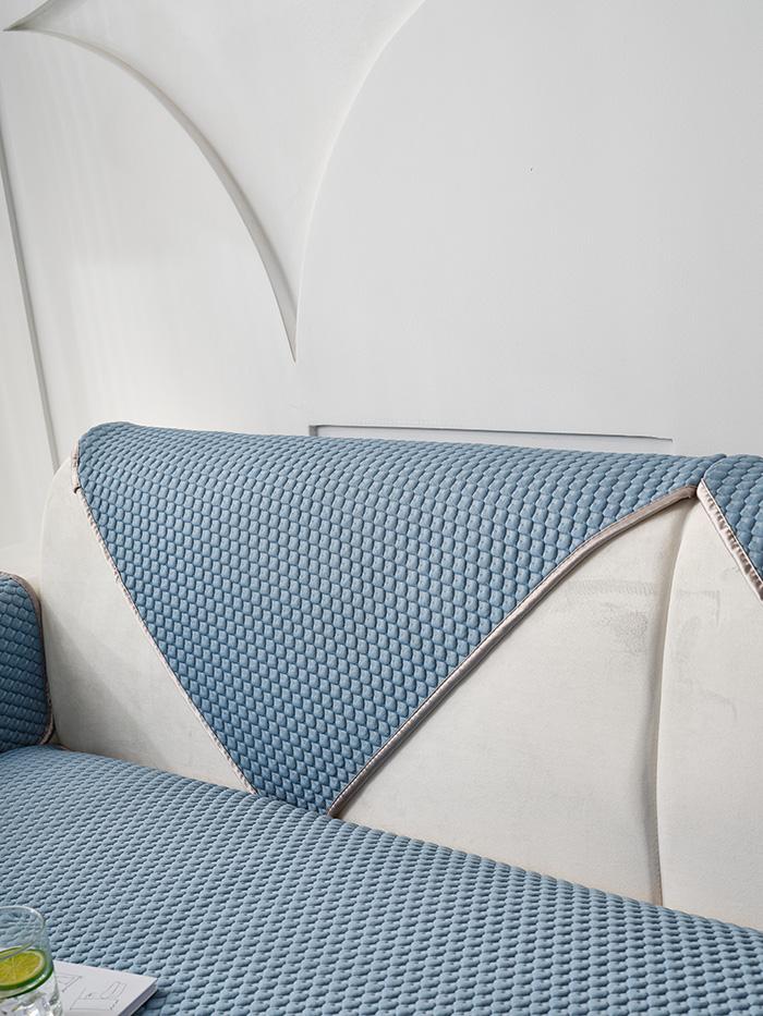Mat, Blanket, Cover For Sofa Sofa 90X240 Cm, Navy Blue, Heart Pattern