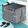 1pc Outside AC Unit Black Leaves Clogging Outdoor with Waterproof Top Breathable Air Conditioner Cover Removable Mesh Covers