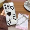 Bracelet Chain Phone Case For iPhone 17 16 15 13 14 for 17Air 17 12 14 16 Pro 17 14 16 Pro Max Sparking Diamond Cute Pattern Hard Cover With Lanyard