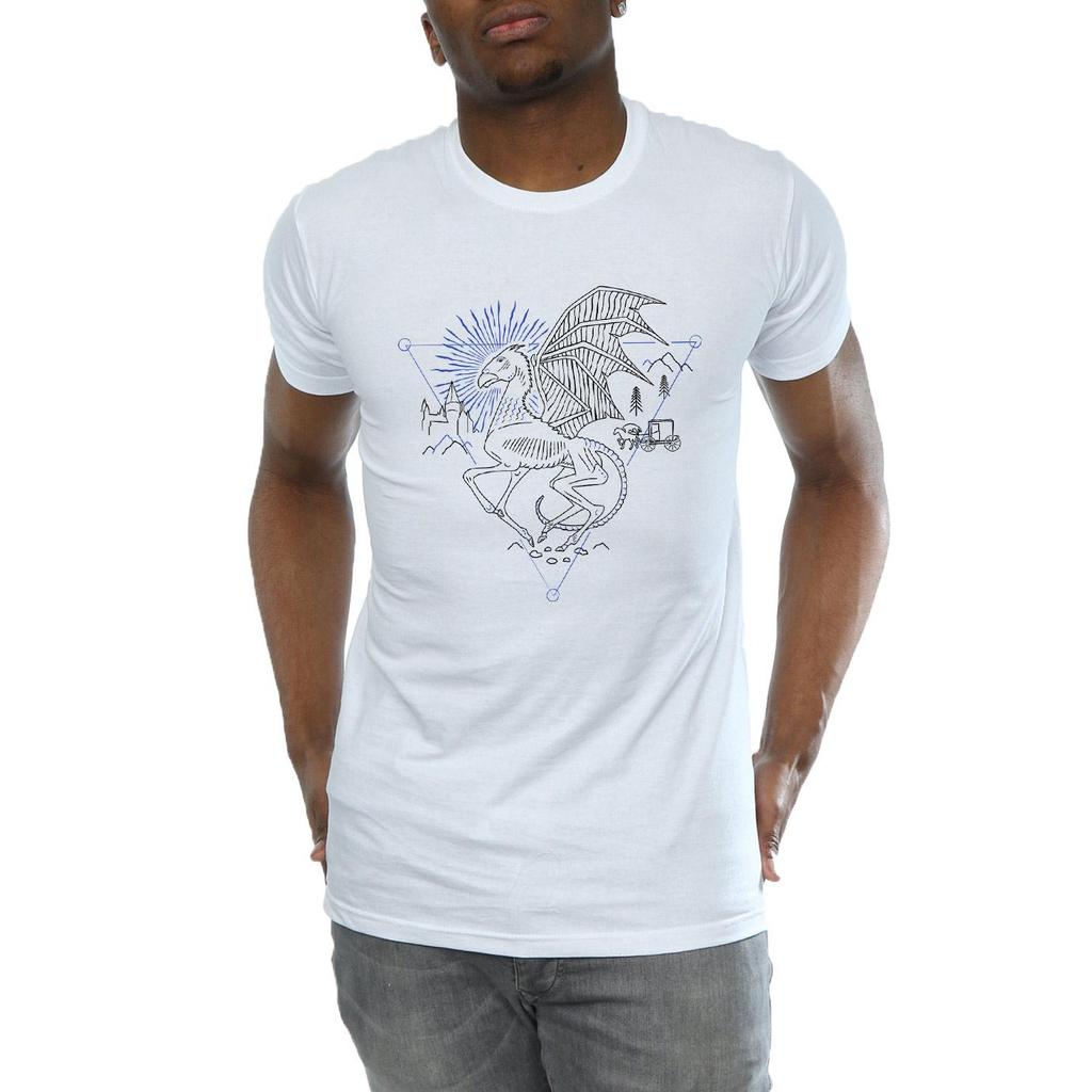 Harry Potter Mens Thestral Line Art T-Shirt