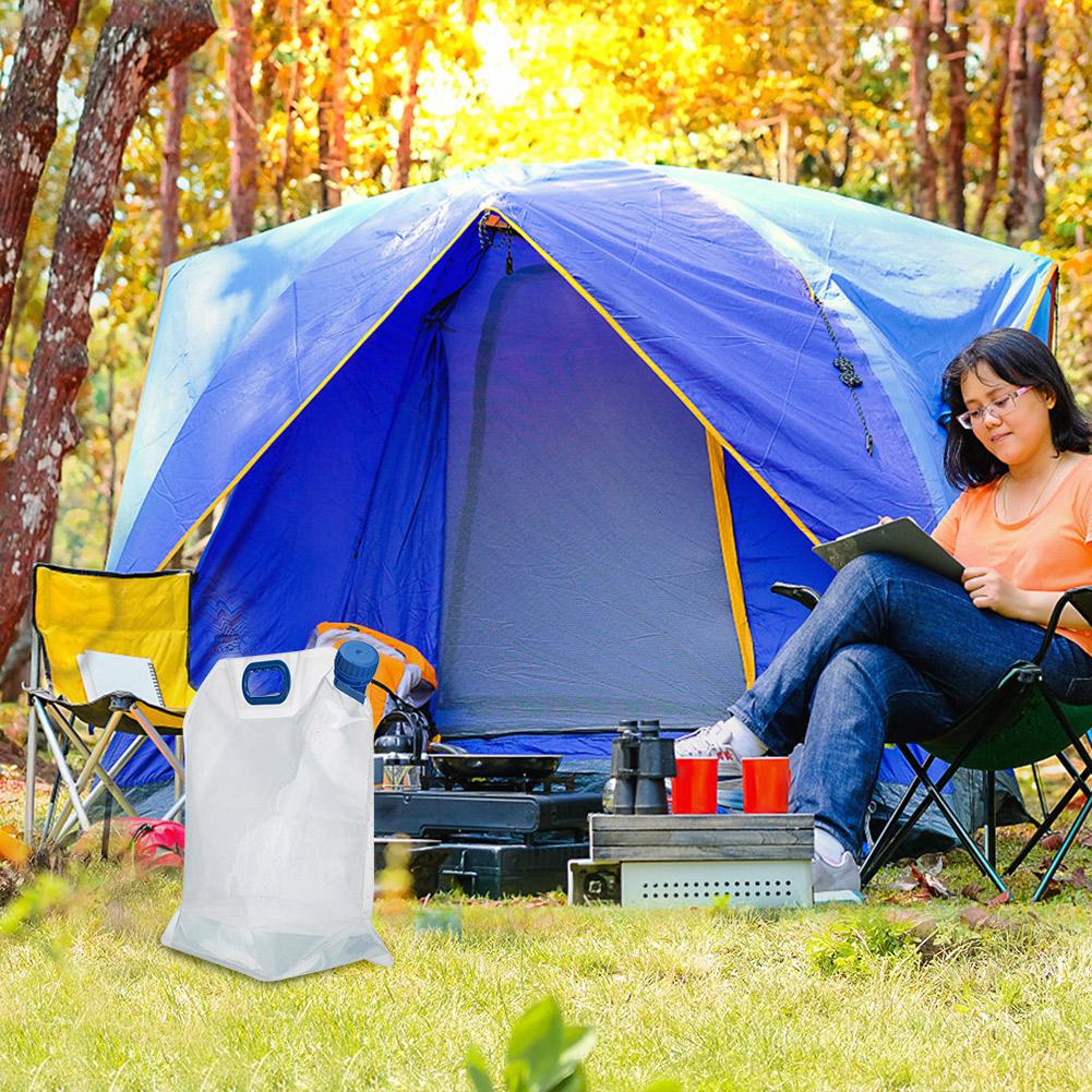 15 L Collapsible Water Bottle Canteen Portable Foldable Water Bottle Eco-Friendly Drinking Water Bag for Biking Hiking Travel
