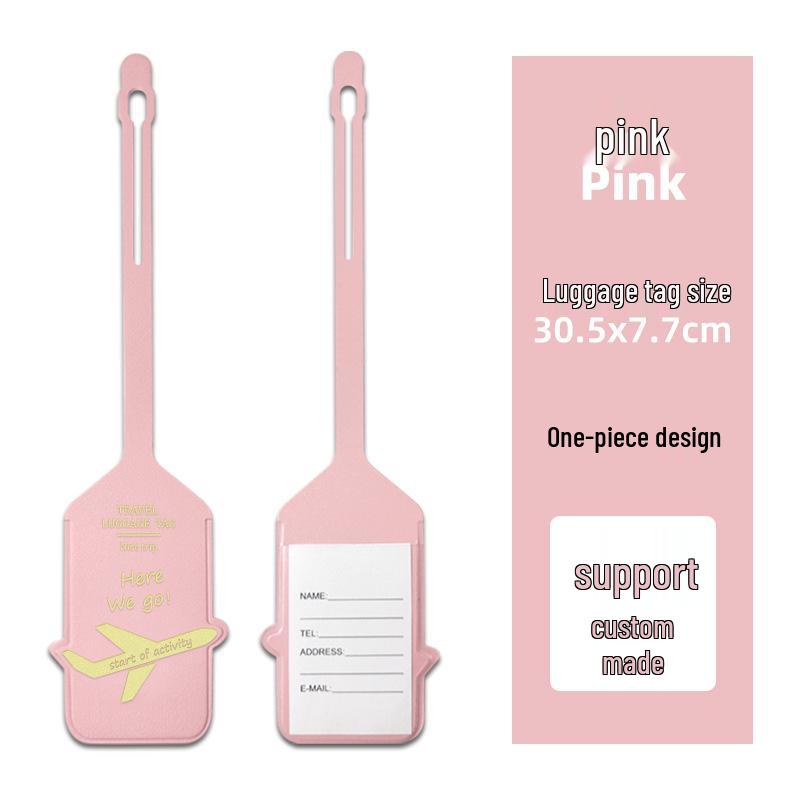 Popular Personalized PU Leather Airplane Luggage Tag and Boarding Pass Identifier