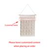 Personalised Christmas Advent Calendar Canvas Advent Calendar Santa Claus Gift Reusable Christmas Countdown Wall Hanging Decor