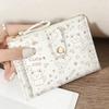 Cute Cat Ultra Thin Card Holder for Women, Lightweight Zipper Multi-Slot Wallet, Slim Card Case for Daily Carry