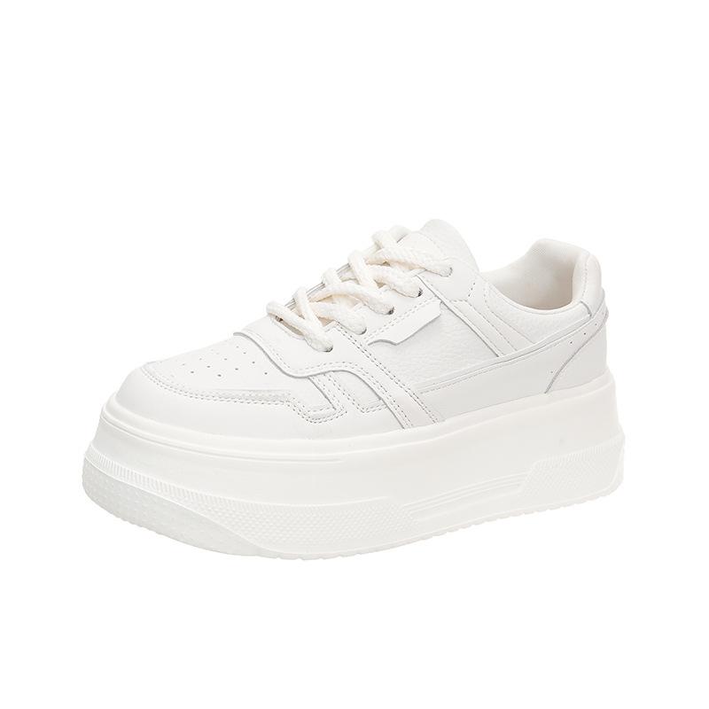 Fashion thick-soled little white shoes for women's 2025 new small people to increase their height and show their feet, small sports and leisure