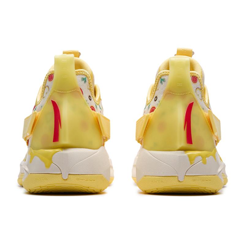 Anta GH3 Gordon Hayward Cushioning Support Low-Top Performance Basketball Shoes Men's White Yellow Red Sneakers 112231103-3