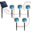 Solar-Powered Halloween Pumpkin Skeleton Ground Lights - Waterproof Outdoor Garden Decor