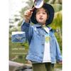 Boys' Mountain-Style Washed Denim Jacket, New Spring Children's Clothing, Toddler Boys' Denim Top, Spring Wear