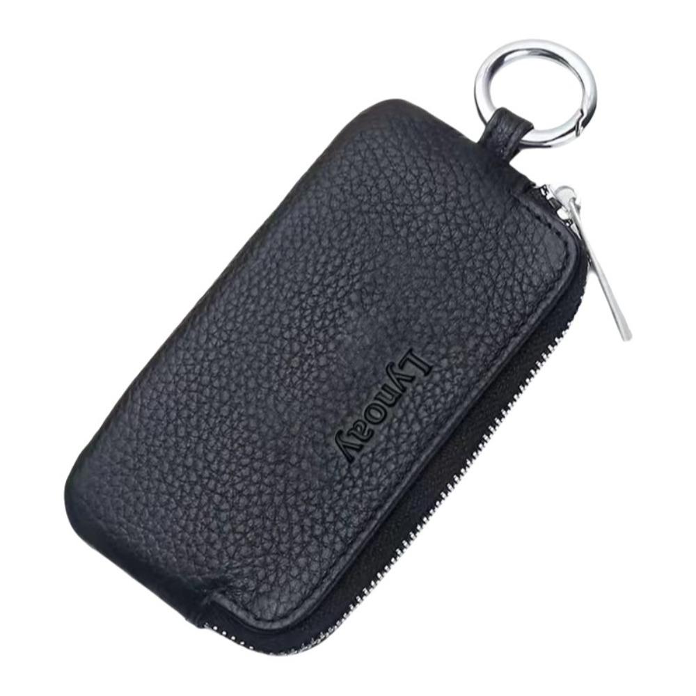 

Universal PU Leather Key Holder Small Size Zipper Car Key Case Multifunctional Multifunctional Key Case Men Women