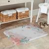 Watercolor Surround Floral Entry Door Mat Entryway Anti Slip Floor Mat Macaroon Color Soft Warm Decorative Carpet