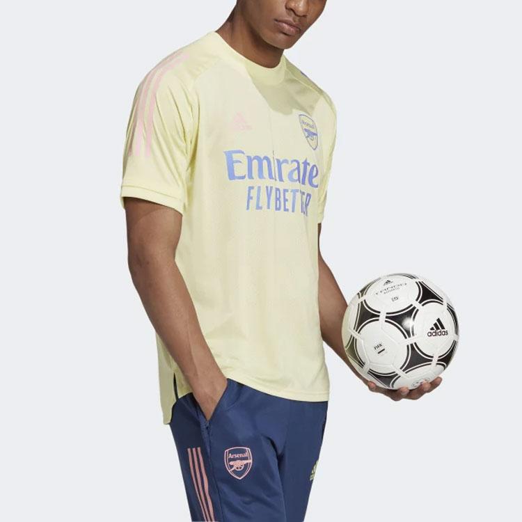 Adidas Arsenal Soccer Jerseys Men's Yellow Moderate Straight Fit FQ6189