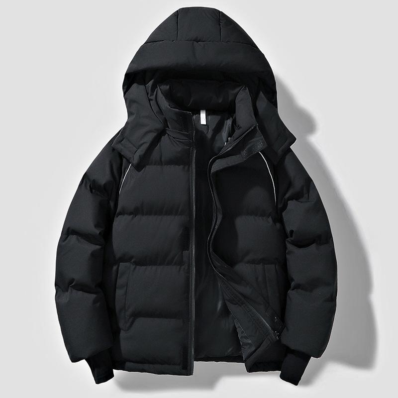 Men's and Women's New Winter Thickened Hooded Waterproof Padded Jacket Loose Couple Padded Jacket