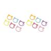 24pcs Zinc Alloy Stitch Markers Multicolor Crochet Markers Marker Set Crochet Stitch Markers  Sewing