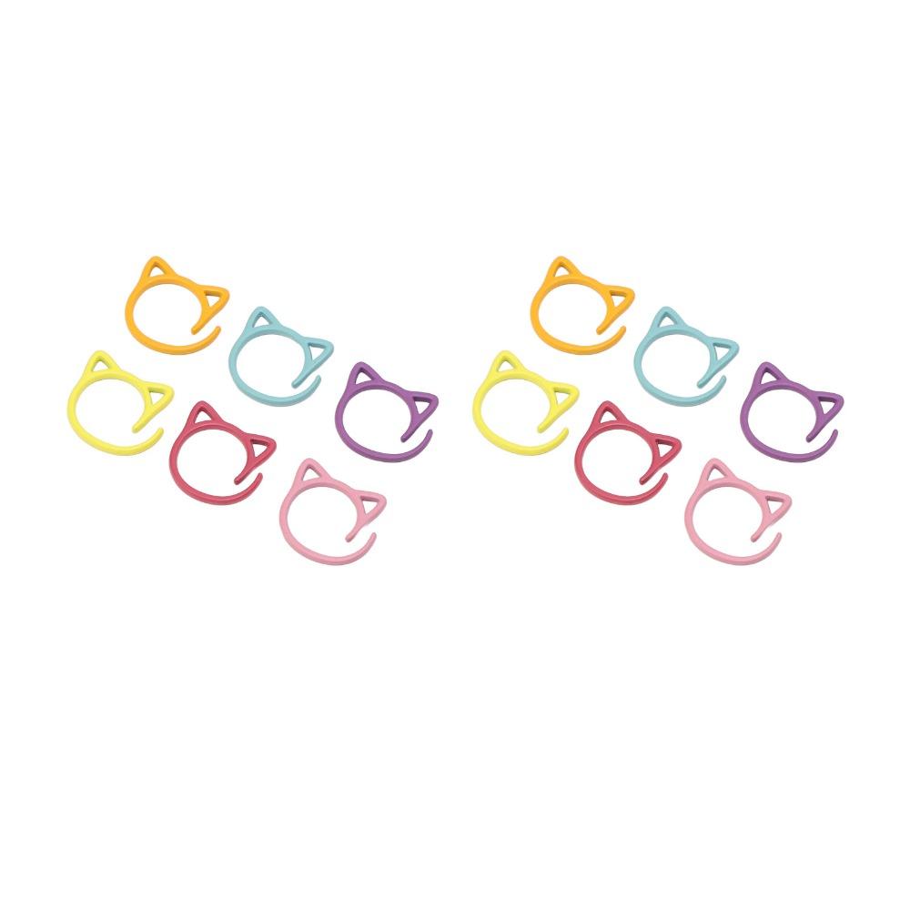 24pcs Zinc Alloy Stitch Markers Multicolor Crochet Markers Marker Set Crochet Stitch Markers Sewing