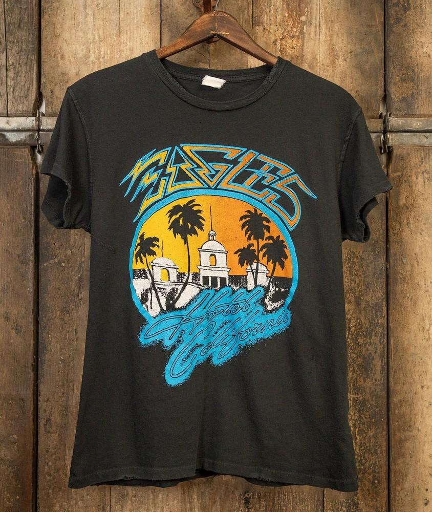 NEW Eagles Hotel California Tee Size S-5XL Comfort Colors Fanmade Unisex T-Shirt Graphic Tee S