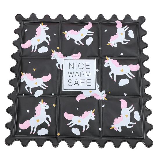 Cartoon Summer Cooling Mat, Square Cooling Seat Cushion for Car Seat, Office Chair, Foldable Leak-Proof Waterproof Ice Gel Sitting Pad