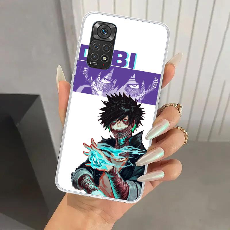 My Hero MHA Dabi Bnha Phone Case for Xiaomi Redmi Note 15 14 14S 13 12S 12 Pro 11S 11 Plus 11T 11E 10S Soft Funda Print Shell Re