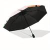 1pc Tiger Cubs Automatic Open/Close, Foldable Compact Umbrella with 8-Rib Shaft, Perfect Gift For Men And Women, Casual Style, Vibrant Motif