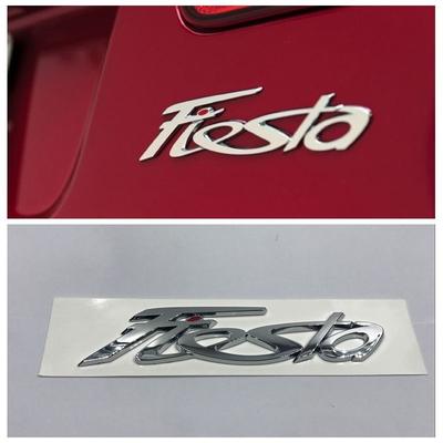 3D Silver Emblem Badge Decal Auto Logo Sticker Car Styling Fit For Fiesta