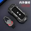 Car 2/3Buttons Key Case Cover Holder Chain For Mitsubishi Outlander 2015 2017 Xpander Triton ASX LANCER Pajero Car Styling