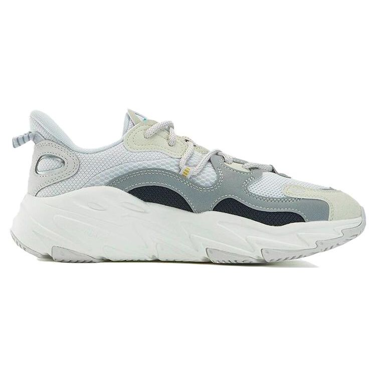 FILA Comfortable Fabric Synthetic Leather Low Top Running Shoes Women Sneakers Gray White F12W332109FNA