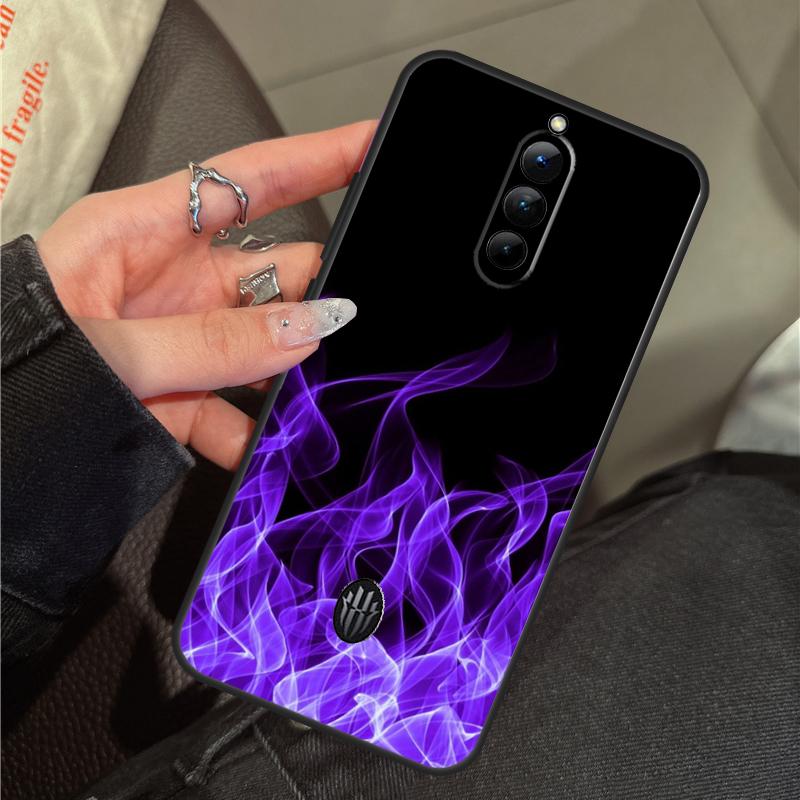 Blue Red Flame Fire Case For ZTE Nubia RedMagic 11 9 8 10 Pro Plus 8S 9S 10S Pro 5G 5S 6 7 6S 7S Pro 10 Air Cover