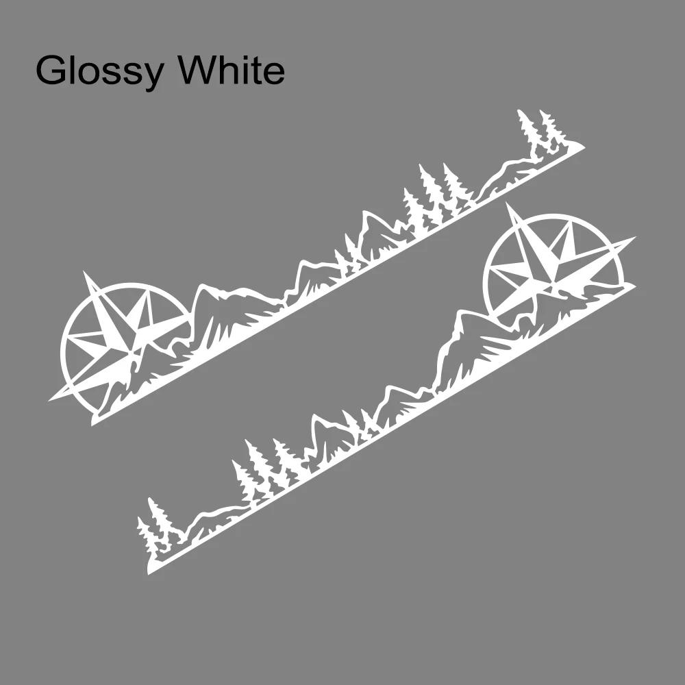 Car Body Side Sticker Graphics Mountain Compass Tree Decor Decal Vinyl Cover Auto Truck SUV Camper RV Van Minivan MPV Decoration
