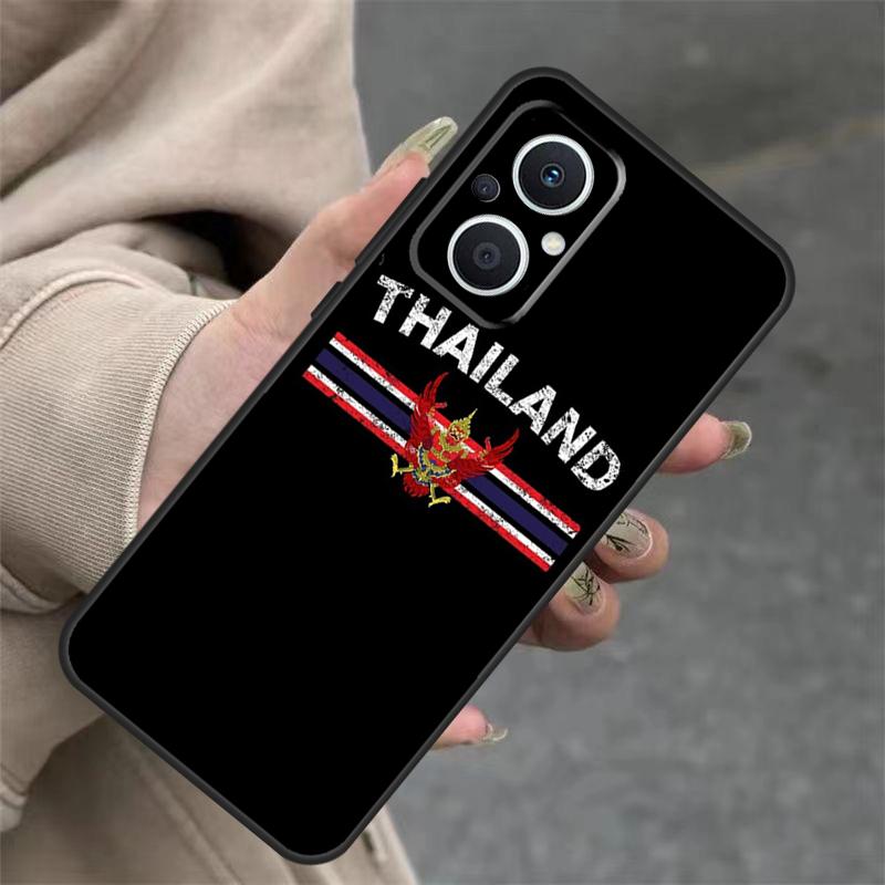 Thailand Flag Map Case For OPPO Reno 14F 13F 12F 11F 10 12 13 14 Pro 7 8 Lite OPPO Find X5 X6 X8 X9 Pro Cover
