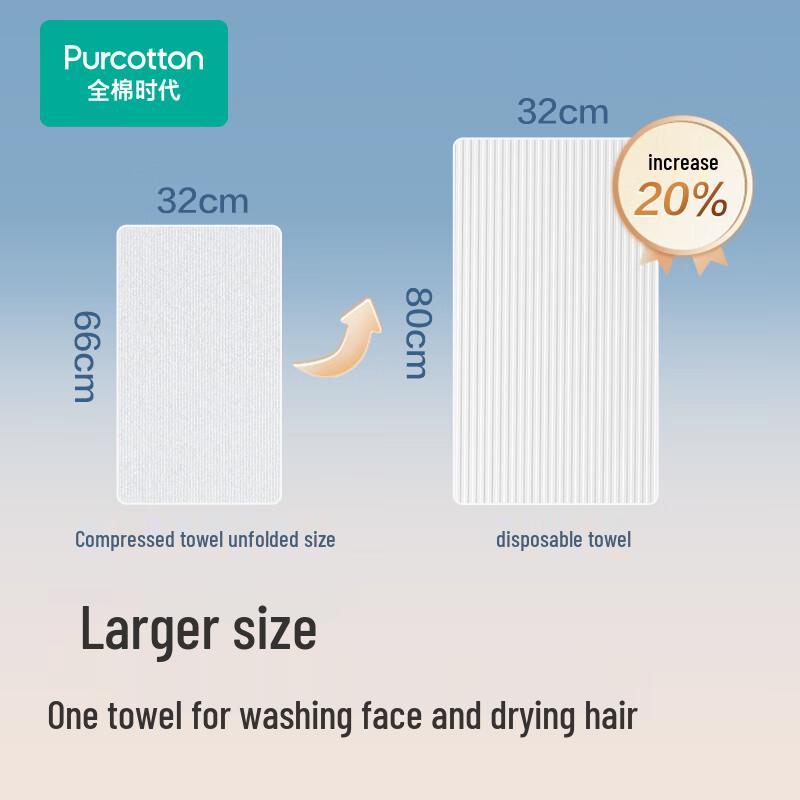 PurCotton Disposable Pure Cotton Towels