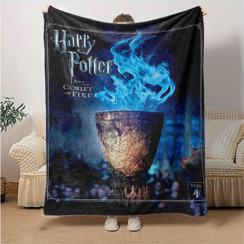 Harry Potter Goblet of Fire Movie Poster PrintPrint Blanket, Soft Blanket For Sofa Office Bed And Travelling Daughter Birthday Gift esj221