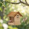 Wooden Bird Feeder Feeding Station Versatile Creative Easy Installation Hummingbird Food