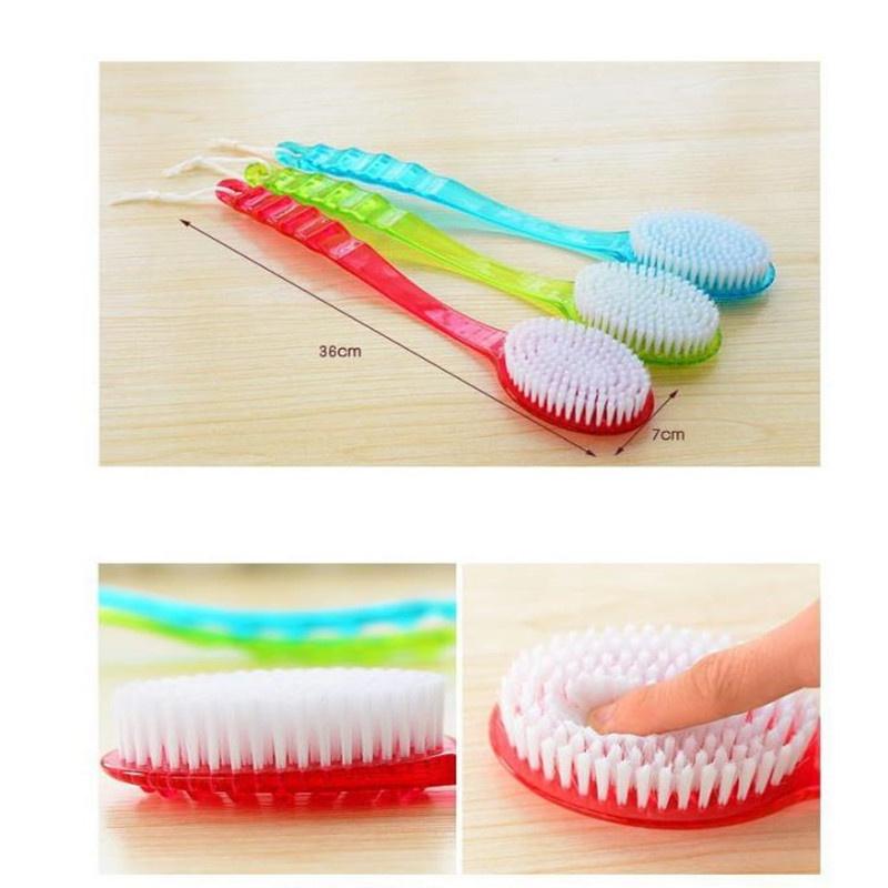 Bath Brush Back Body Bath Shower Sponge Scrubber Brushes with Handle Exfoliating Scrub Skin Massager Exfoliation Bathroom Brush