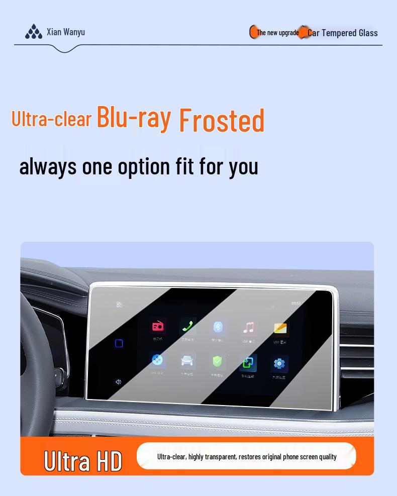 Volkswagen Jetta VA7 Center Console Tempered Glass Screen Protector & Navigation Sticker
