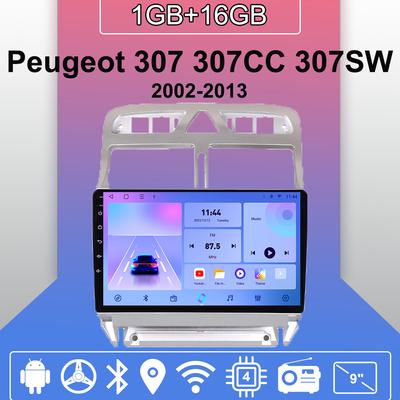 Autoradio Android Auto Carplay Für Peugeot 307 307CC 307SW 2002-2013 Multimedia-Player Head Unit Stereo GPS Navigation BT WIFI 1 + 16GB