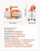 AC Vacuum Pump and Gauge Set, 7 CFM 198 L/min, Two Stage Rotary Vane HVAC Vacuum Pump, A/C Manifold Gauge Kit, for R134a R22 R410a, with Leak Detector