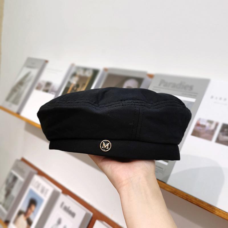 

Беретная шапка Классическая элегантная однотонная зимняя шапочка во французском стиле Шапка