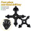 Wrench Drills Chuck Key 4 Way Drill Press Chuck Chucks Universal Combination Hand Tool Accessories 4 In 1 Fit Drill