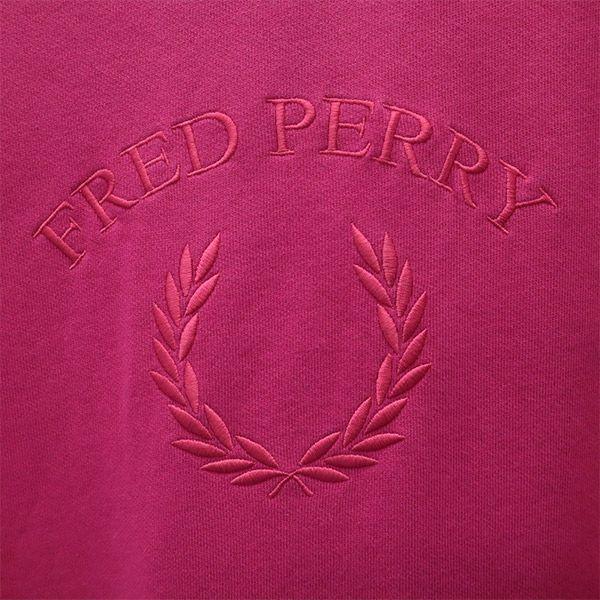 Fred Perry Long Sleeve Trainer 10 Pink Sweat Women Used