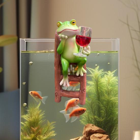 Garden Ornament Pot Hanger Frog Ladder Design Weather-Resistant Resin Pot Edge Ornament Plant Display Accessory